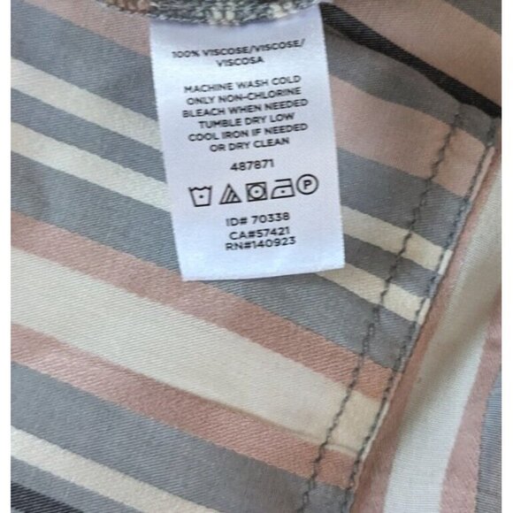 Lou & Grey Loft Coastal Beach Chic Striped Tunic Top Size Small Oversized fit B3 - Picture 8 of 8